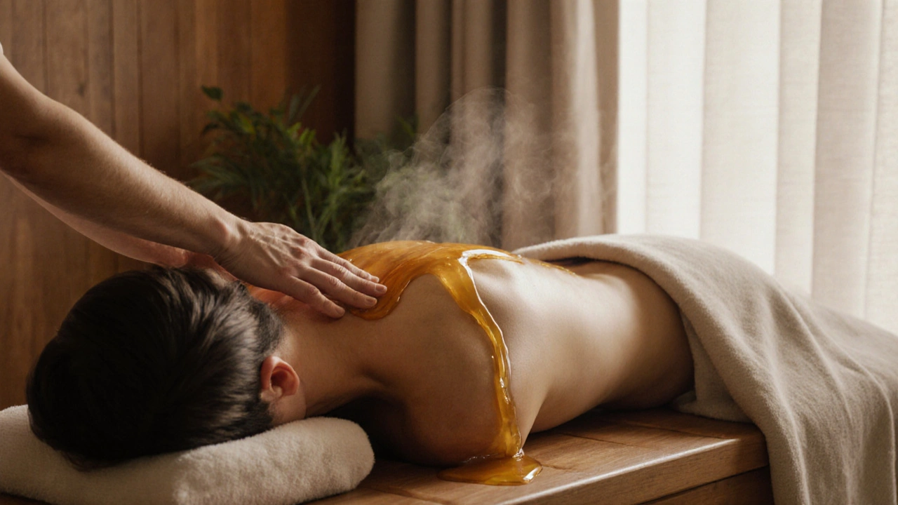 Medová masáž: Jak detoxikovat tělo přirozeně a efektivně