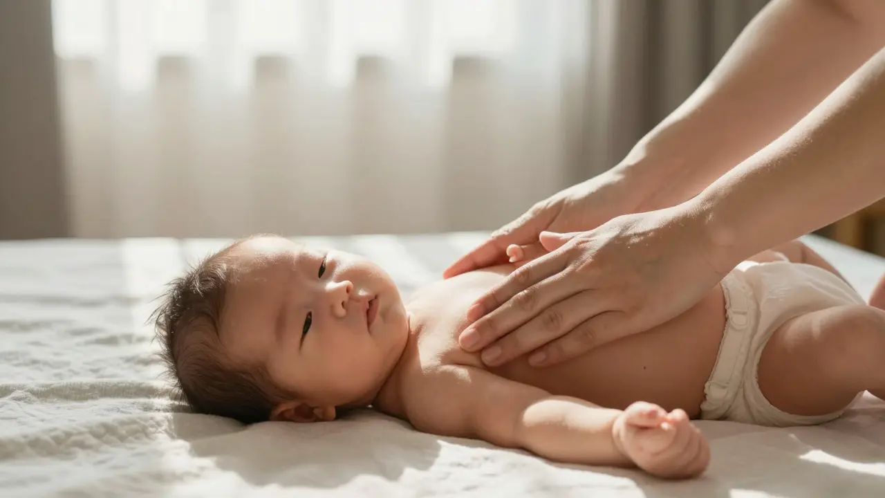 Jak pomáhá masáž kojenců a batolat při kolikách