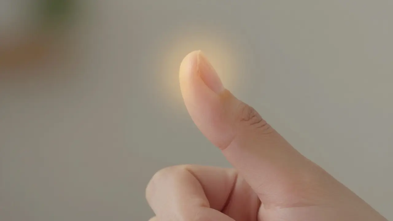 Tlak na bod Hoku mezi palcem a ukazováčkem