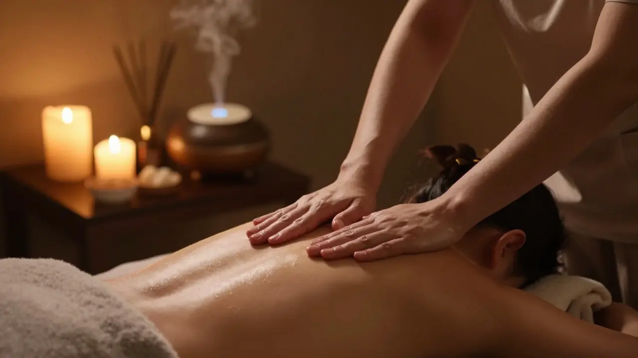 Aromaterapeutická masáž: Účinky, postup a tipy pro hlubokou relaxaci